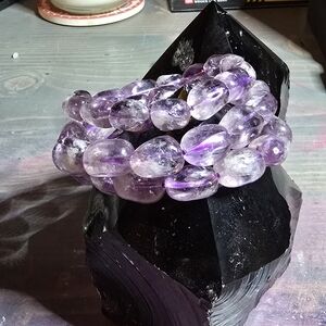 Set Of 3 Amethyst Bracelets